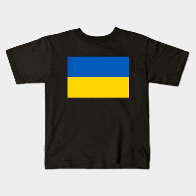 Ukraine Flag Kids T-Shirt by Virly